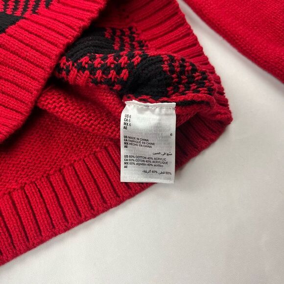 Epic Threads Heart Sequin Checkered‎ Long Sleeve Sweater Girls Size 6 NWT - Picture 3 of 7